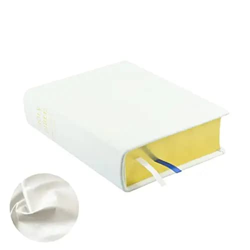 A Holy Book for the Modern LDS: LDS Scriptures Hand-Bound Pearlized White G