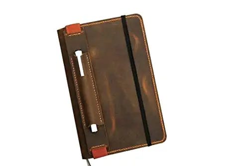 Leather notebook cover for moleskine classic notebook Large size/retro leather cover case for moleskine Large Cahier Volant Journal MA505S