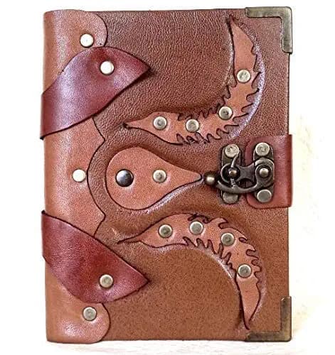 Unleash Your Creative Side with the Handmade Riveted Leather Journal Notebo